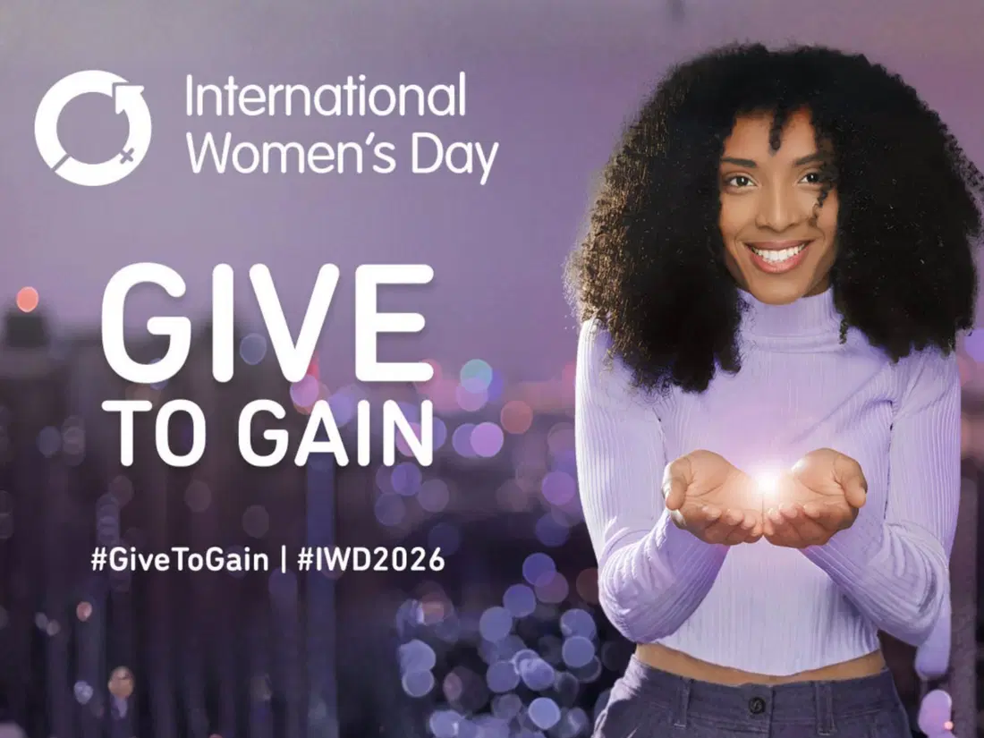 International Women's Day #GiveToGain campaign